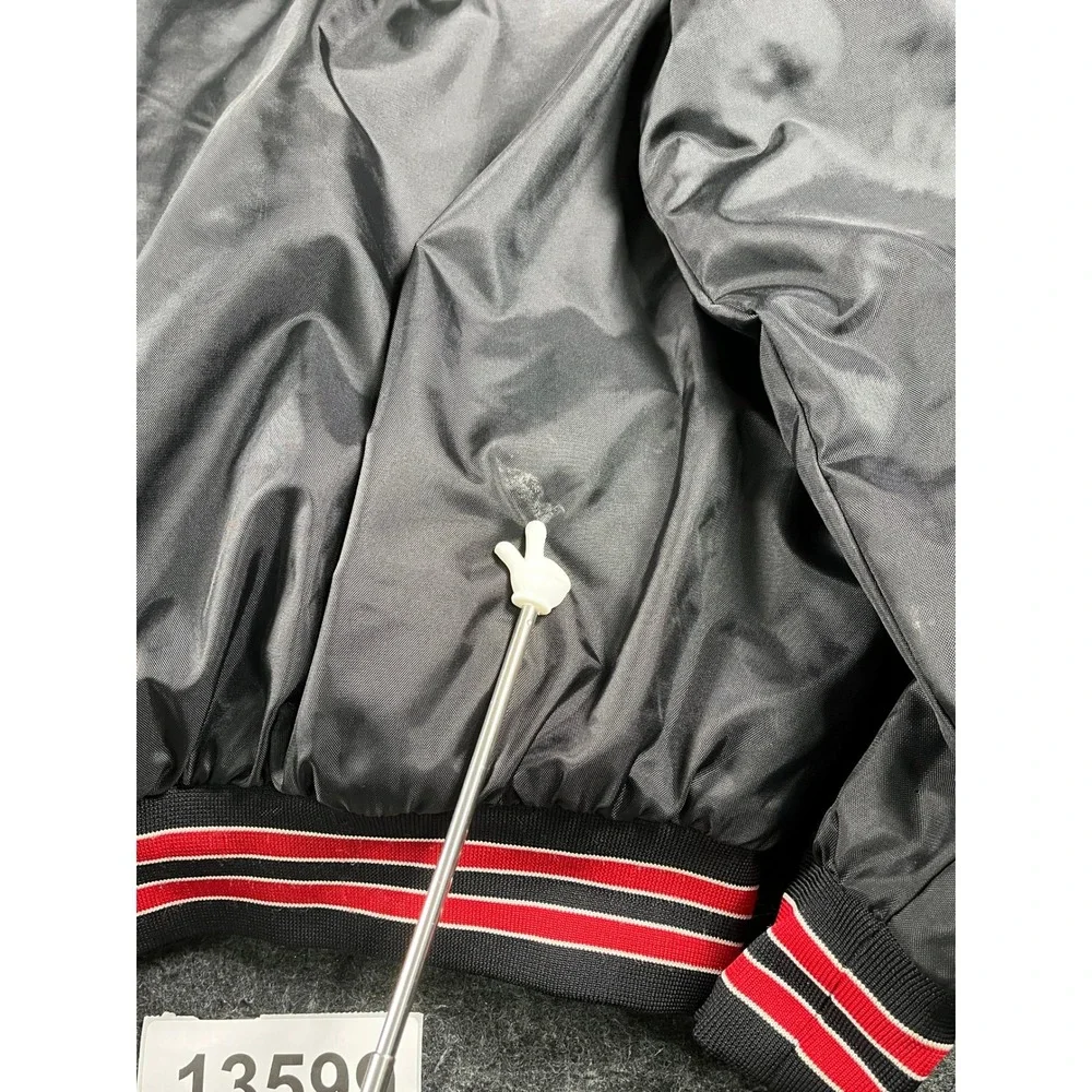 Rennoc Windbreaker Jacket Mens XL Black Good Vintage Shannon Baseball Hooded